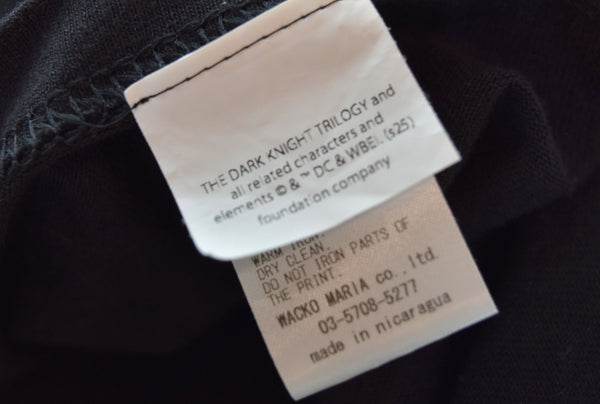 ワコマリア WACKO MARIA THE DARK KNIGHT TRILOGY CREW NECK T-SHIRT プリントTシャツ Tシャツ ブラック Lサイズ 103MT-2973