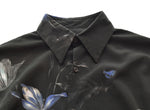 ラッドミュージシャン LAD MUSICIAN DECHINE FLOWER STANDARD SHIRT フラワースタンダードシャツ 2118-105 42 長袖シャツ ブラック 103MT-2218
