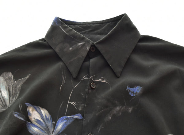 ラッドミュージシャン LAD MUSICIAN DECHINE FLOWER STANDARD SHIRT フラワースタンダードシャツ 2118-105 42 長袖シャツ ブラック 103MT-2218