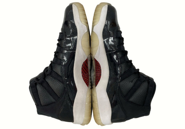 ナイキ NIKE 15年製 AIR JORDAN 11 RETRO 72-10 エア ジョーダン レトロ AJ11 ジャンプマン シューズ 白 黒 378037-002 メンズ靴 スニーカー ブラック 28.5cm 104-shoes487