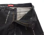 シュプリーム Supreme 20AW Logo Stripe Jacquard ロゴ ストライプ ジャガード デニム デニム ブラック 32 103MB-431