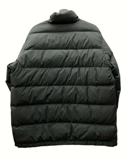 アベイシングエイプ A BATHING APE DOWN JACKET ダウンジャケット フロントジップ ダブルジップ ロゴ 刺繍 BLACK 黒 001HJF801011X XL ジャケット ワンポイント ブラック 104MT-772