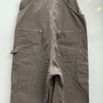 【曜日割引対象外】 カーハート Carhartt 15年製 ダブルニー オーバーオール つなぎ・オーバーオール ブラウン 40×30サイズ 201MB-1192 VB
