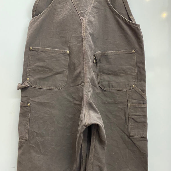 【曜日割引対象外】 カーハート Carhartt 15年製 ダブルニー オーバーオール つなぎ・オーバーオール ブラウン 40×30サイズ 201MB-1192 VB