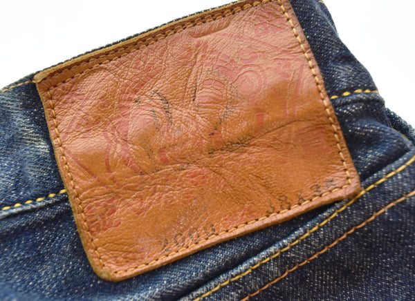 エヴィス EVISU Lot2000 No2 イエロービッグカモメ デニムパンツ LOT2000 デニム ブルー 38 103MB-551