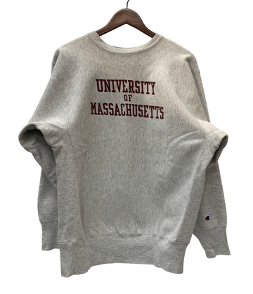 【曜日割引対象外】 チャンピオン Champion 90's “University of Massachusetts” 3段プリント RW USA製 スウェット グレー XLサイズ 201MT-3130 VB