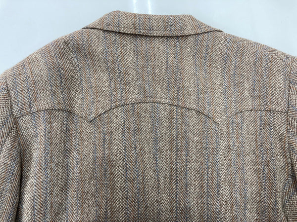 リーバイス Levi's 80s 80年代 テーラードジャケット ウエスタン ヘリンボーン USA製 48 L ジャケット ストライプ ベージュ 104MT-1931