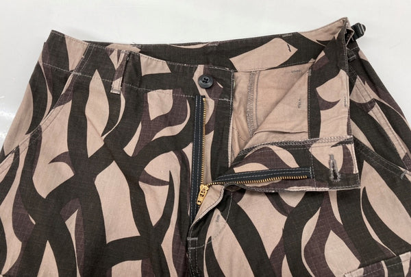 ホープ HOPE トライバルカモ カーゴパンツ リップストップ ミリタリー BDUパンツ 総柄 0615-00-337-7811 カーゴパンツ ベージュ SMALL REGULER 104MB-405