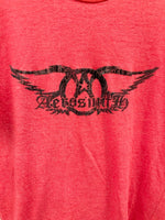 バンドTシャツ BAND-T ヴィンテージ Vintage エアロスミス AEROSMITH リンガーT US古着  Tシャツ レッド Mサイズ 101MT-2674