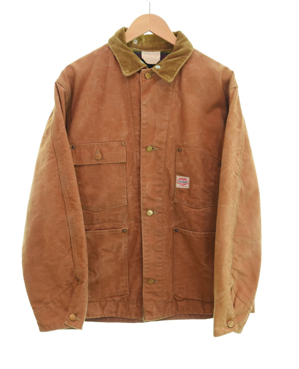 カーハート Carhartt 40年代 50年代 ハートタグ ダック カバーオール DUCK COVERALL JACKET ガチャポケ VINTAGE ヴィンテージ  40s 50s 40's 50's ジャケット ブラウン 103MT-2182