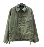 ミリタリー Military 80s 80年代 A-2 デッキジャケット US NAVY アメリカ軍 ステンシル フェード カーキ 緑 ジャケット グリーン Lサイズ 104MT-1987