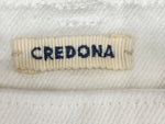 クレドナ CREDONA テーパードパンツ WIDE LEG PANTS ワイドレグパンツ フルレングス ミッドウエスト COTTON コットン 綿 カジュアル WHITE 白 SIZE0 1424620041-0 ボトムスその他 ホワイト 104LB-37
