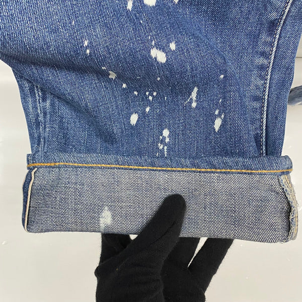 【曜日割引対象外】 リーバイス Levi's Vintage Clothing 55501 赤耳 55年モデル ペンキ デニム ブルー W36サイズ 201MB-1036 VB