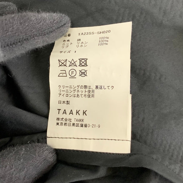 ターク TAAKK 23SS SHIRTS KNIT CARDIGAN TA23SS-SH020 長袖シャツ ブラック 1サイズ 201MT-4868