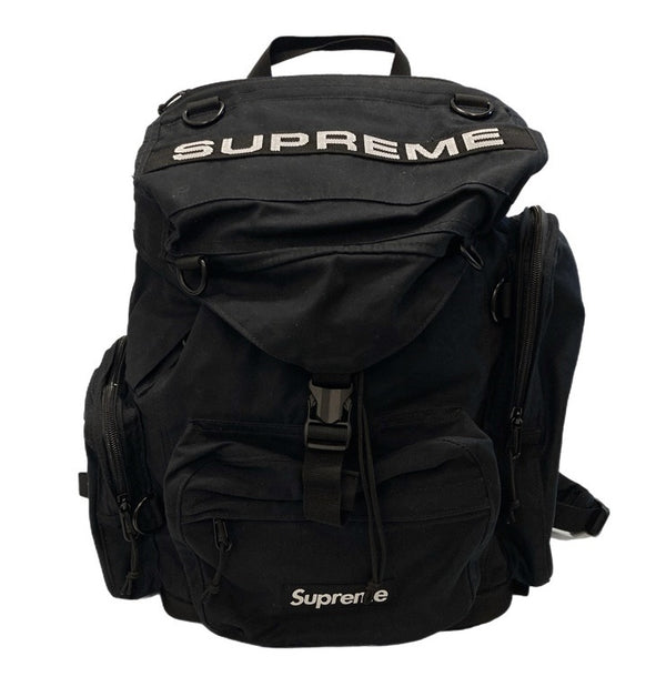 シュプリーム SUPREME Field Backpack 23SS ミリタリーバックパック 黒 バッグ メンズバッグ バックパック・リュック ロゴ ブラック 101bag-147