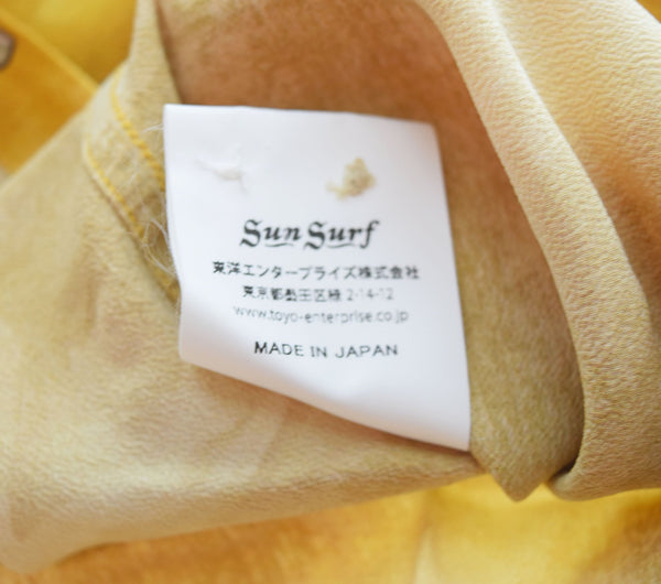 サンサーフ SUN SURF SPECIAL EDITION RAIJIN 雷神 プリント 半袖シャツ 黄色  S37575 半袖シャツ イエロー Mサイズ 103MT-2035