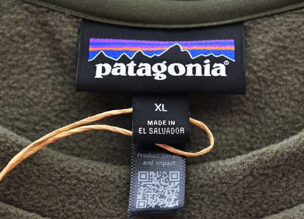 パタゴニア PATAGONIA Micro D Crewneck Sweatshirts マイクロ D クルーネックフリース 長袖 プルオーバー トレーナー 23225 スウェット カーキ LLサイズ 103MT-3483