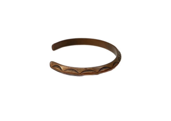 インディアンジュエリー Indian Jewelry Copper Bangle コッパー バングル Wheeler Manufacturing WM ブレスレッド メンズジュエリー バングル・ブレスレット 総柄 オレンジ 104A-76