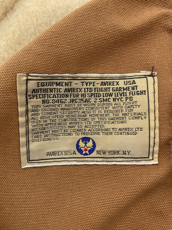 アビレックス AVIREX B-3 MOUTON FLIGHT JACKET ムートン フライト ジャケット ボア ジップアップ 軍物 アウター 茶 33H5595 サイズ 40 ジャケット 無地 ブラウン 104MT-1711