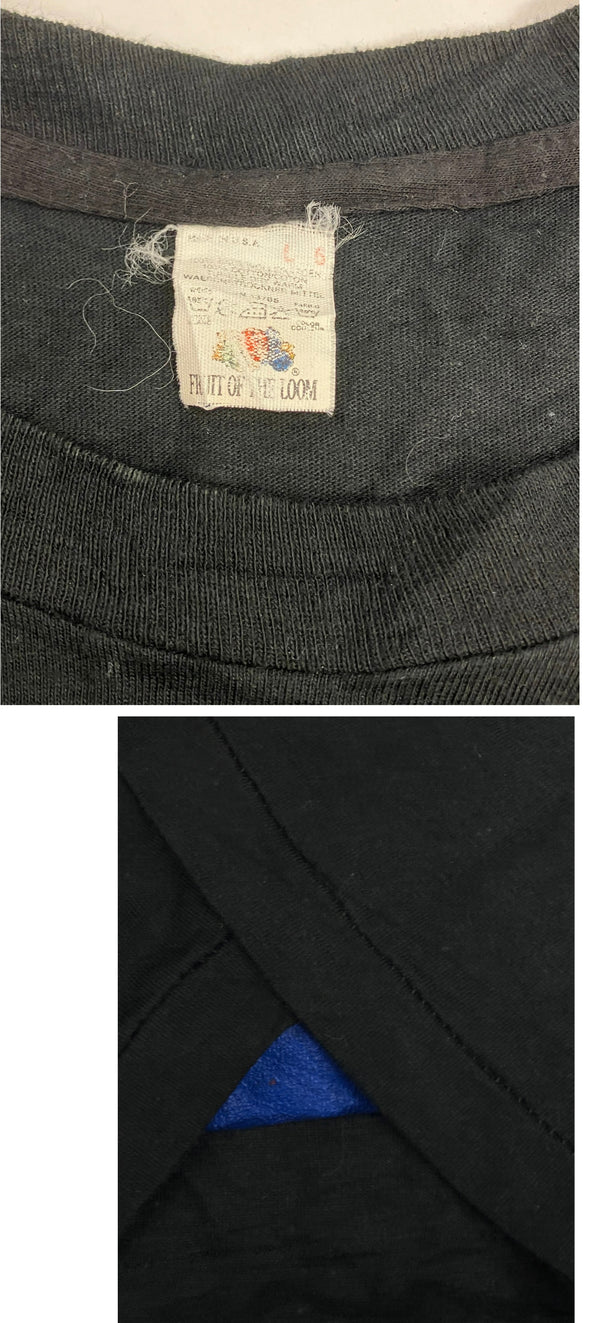 バンド band 80's 80年代 Willie Nelson Texas 1984 TOUR ウィリー・ネルソン カントリー ツアーT VINTAGE ヴィンテージ Tシャツ ブラック Lサイズ 101MT-5208