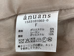 アニュアンス  anuans 完売品 23年モデル レイヤード カラー スリットスリーブジャケット フレアスリーブ ウエストマーク 内袖切替 フォーマル オフィスカジュアル エレガント BEIGE 1523101003-0 ジャケット ベージュ フリーサイズ 104LT-186