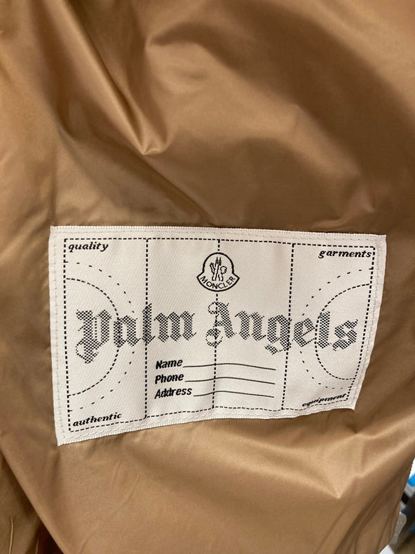 モンクレール MONCLER パームエンジェル Palm Angels ロゴ総柄 ダウンジャケット サイズ2 ジャケット グリーン 101MT-3044