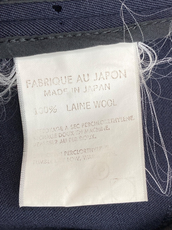 ワイズ Y's ヨウジヤマモト Yohji Yamamoto 山本耀司 ロングコート ライトアウター 羽織り WOOL ウール 毛 NAVY 紺 コート 無地 ネイビー 104LT-136