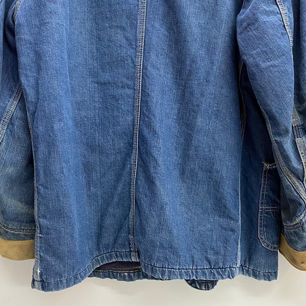 【曜日割引対象外】 ヴィンテージ vintage 60's リー LEE 81-LJ デニムカバーオール デニムジャケット ブランケットライナー USA製 ジャケット ブルー 42サイズ 201MT-3594 VB