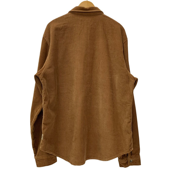 ステューシー STUSSY 22AW Wide Wale Cord Zip コーデュロイ ワーク 1110243 ジャケット ブラウン XLサイズ 201MT-4159
