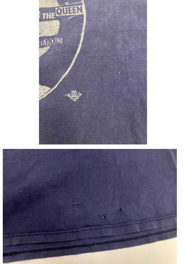 バンド band 90's 90年代 SEX PISTOLS GOD SAVE THE QUEEN セックスピストルズ vintage ヴィンテージ XL Tシャツ ネイビー LLサイズ 101MT-4374