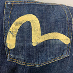 エヴィス EVISU デニム ブルー 38X35サイズ 201MB-1024