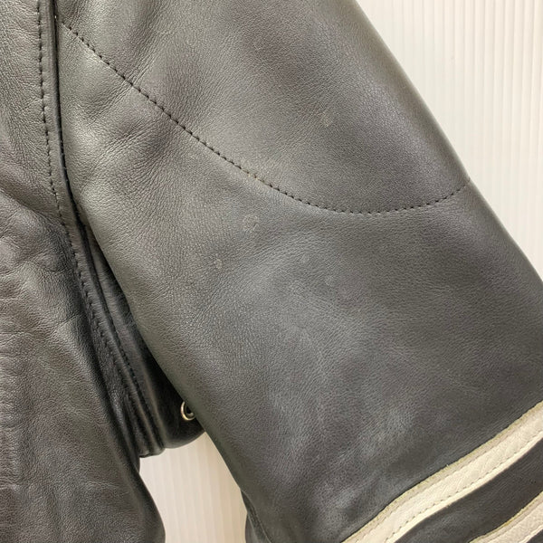 【曜日割引対象外】 ショット SCHOTT 80’s 80s 80年代 シングルライダースジャケット ジャケット ブラック 36サイズ 201MT-3591 VB