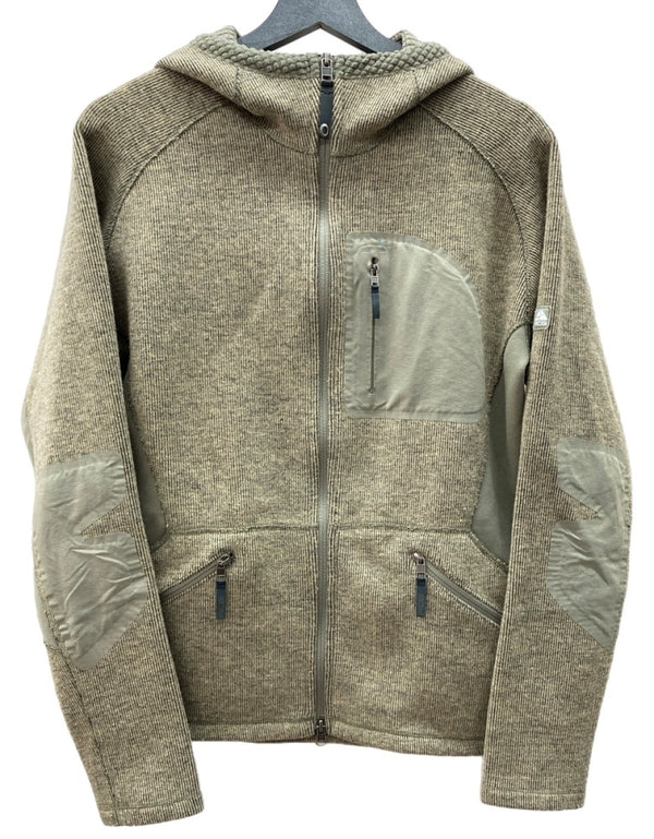 ナイキ NIKE エーシージー ACG 00s 90s パーカー フーディ ジップアップ ダブルジップ ウール WOOL 毛 テック系 ギミック タイ製 ベージュ系 カーキ系 パーカ ベージュ Mサイズ 104MT-1977