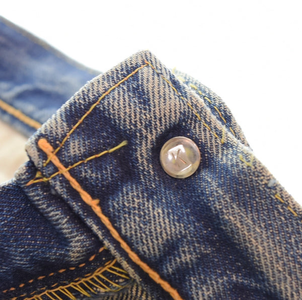 リーバイス Levi's 60's 501ZXX 紙パッチ ギャラ無し 60年代 センターオフセット ボタン裏:K リベット裏:アルミトップボタン:銅 両爪 カムクロック GRIPPER ZIPPER グリッパージッパー デニム ブルー 103MB-596
