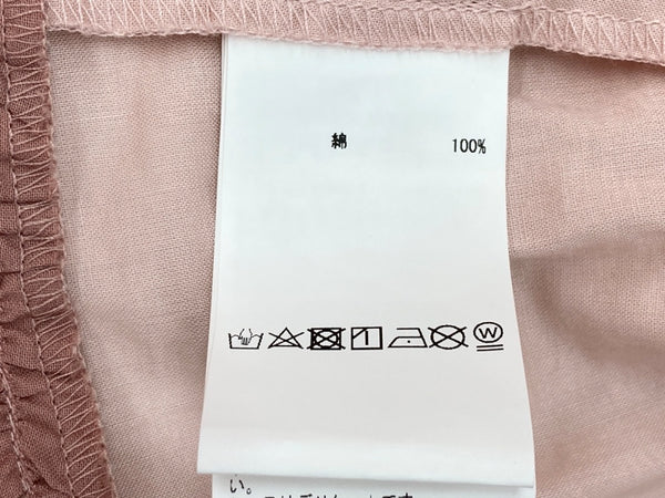 ピンクハウス PINKHOUSE 24AW ローズレース使い ブラウス スクエアネック 姫袖 フリルスリーブ リボン ミニサテン ピコフリル レース  コットン 綿 ロリータ ゴスロリ PINK A2143FB 366 長袖 花 ピンク 104LT-244