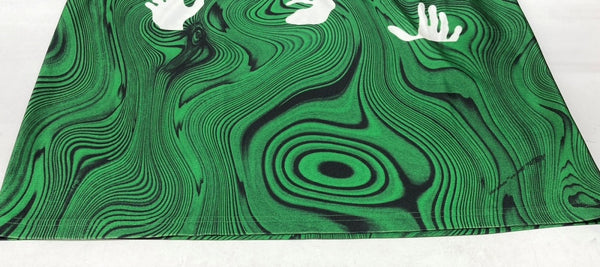 ナイキ NIKE × Off-White オフホワイト Allover Print Jersey ゲームシャツ ユニフォーム 緑 FQ0998-389 ロンT 総柄 グリーン 2XLサイズ 104MT-1622