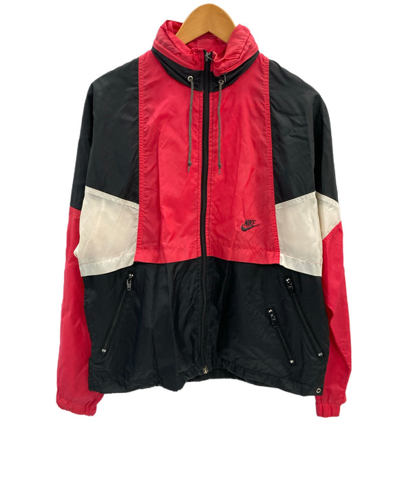 ナイキ NIKE 90's 90年代 銀タグ ジップアップ ナイロンジャケット OLD NIKE オールド  ジャケット ピンク Sサイズ 101MT-3810