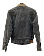 ラルフローレン RalphLauren 2nd type BLACK DENIM JACKET ブラック デニム ジャケット 裏地ブランケット 襟コーデュロイ Gジャン 黒 ジャケット ロゴ ブラック Lサイズ 104MT-1527