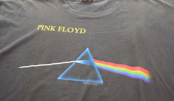 バンドTシャツ BAND-T 90s 90年代 Brockumタグ Pink floyd Band T-Shirt ブロッカム ピンクフロイド バンド Tシャツ  Tシャツ ブラック LLサイズ 103MT-2385