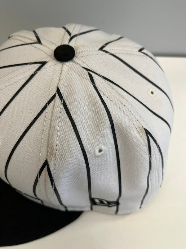 シュプリーム SUPREME Homerun S Logo New Era ホームラン Sロゴ ストライプ ベースボール ニューエラ 白 黒 帽子 メンズ帽子 キャップ ホワイト 101hat-163