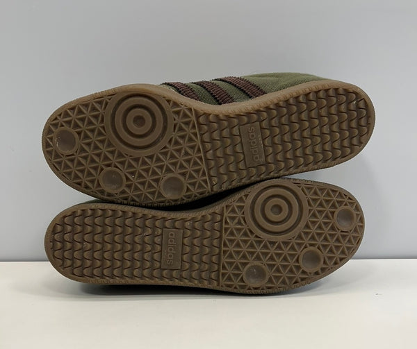 アディダス adidas SAMBA OG Alwayth OLISTR/SHABRN/MAGOLD サンバOG オールウェイズ ID3263 メンズ靴 スニーカー カーキ 26.5cm 101sh-2245