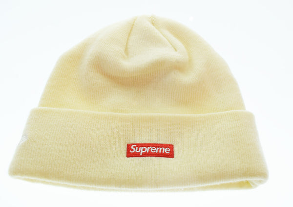 シュプリーム SUPREME NEW ERA 19AW beanie ニット キャップ ビーニー 大きな栄誉と尊敬 BOXロゴ  G2908172019 帽子 メンズ帽子 ニット帽 ベージュ 103H-74