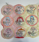 ウロコ ULOCO 刺繍 テキスタイル ステッチ ストール ULOCOガールズ butter milk sugar flour 白 赤 黄色 マフラー・スカーフ レディースマフラー・ストール ホワイト 101G-233