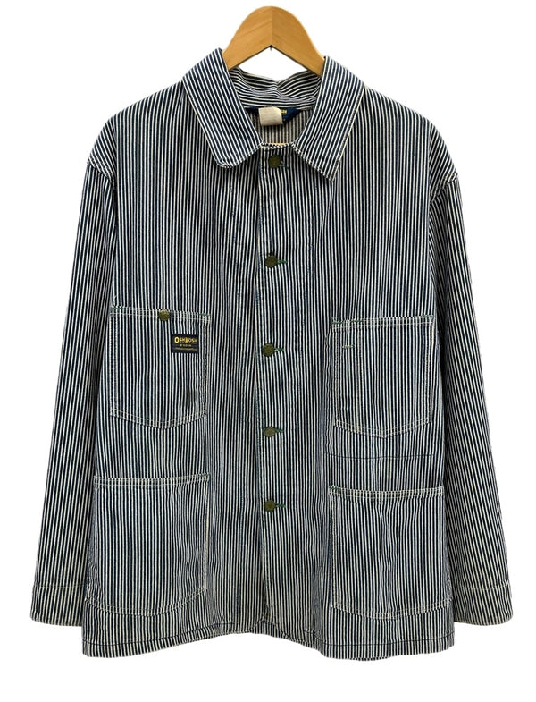 オシュコシュ OSHKOSH ヴィンテージ Vintage 80s～ カバーオール ヒッコリー 42R ジャケット ブルー 101MT-4086