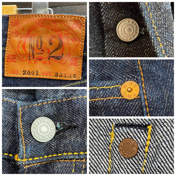 エヴィス EVISU lot.2001 No.2 デニム ブルー 201MB-1061