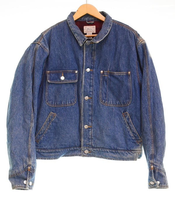 ラルフローレン RalphLauren 80'S 白タグ 80年代 デニムジャケット  トラッカージャケット ジャケット ブルー Lサイズ 103MT-3231