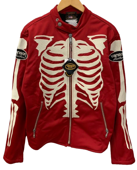 バンソン VANSON ボンディング ストレッチ ライダースジャケット NVSZ