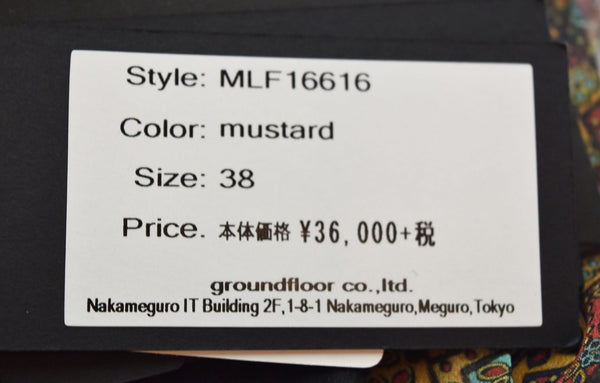 ミュラー オブ ヨシオクボ muller of yoshiokubo プリント ノースリーブ ワンピース ドレス MLF16616 ワンピース マルチカラー 38 103LT-90
