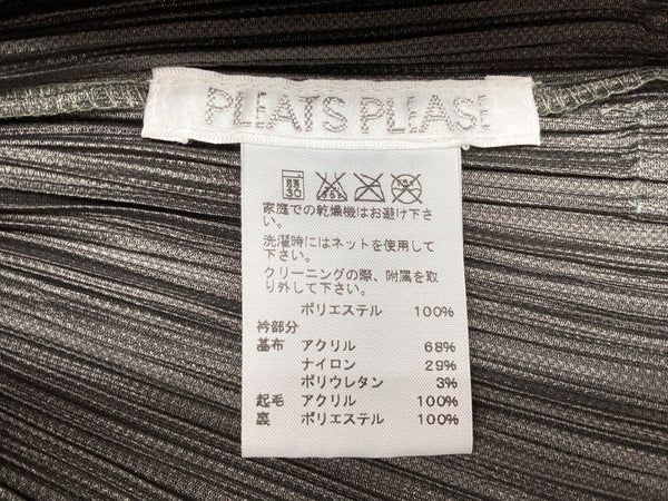 イッセイミヤケ ISSEY MIYAKE プリーツプリーズ PLEATS PLEASE ジップアップ フルジップ ドメス Y2K 日本製 OLIVE オリーブ KHAKI 緑 グリーン系 PP63-JD427 ジャケット 無地 カーキ SIZE4 104LT-252
