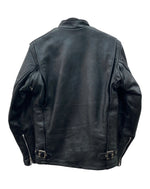 ショット SCHOTT LEATHER JACKET レザー ジャケット シングル ライダース バイカー レーサー アウトドア USA製 アウター 黒 サイズ 34 ジャケット 無地 ブラック 104MT-1693